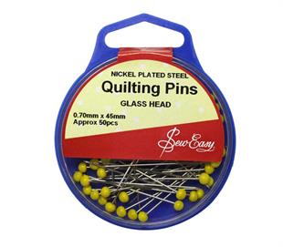 SEW EASY QUILTING PINS – EXTRA LONG – APPROX 50 PINS