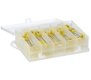 SEW EASY DECORATIVE PINS NUMBERED PINS 11-20 - Mannequin shaped pins Box of 100PCS (10 of Each)