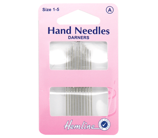 Hemline Hand Needles - Darner 10 Pack Size 1-5