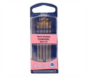 Hemline Hand Needles - Darner Goldeye 10 Pack Size 3-5