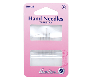 Hemline Hand Needles - Tapestry 5 Pack Size 28