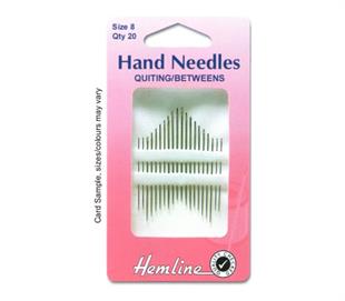 Hemline Needles - Quilting/Betweens Size 8