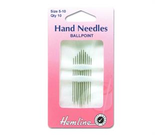 Hemline Hand Needles - Ballpoint Sizes 5-10 (10pk)