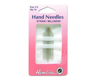 HEMLINE NEEDLE - STRAW MILLINER SIZE 3-9