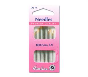 Hemline Needle Straw Milliners Size 3-9 Gold Eye