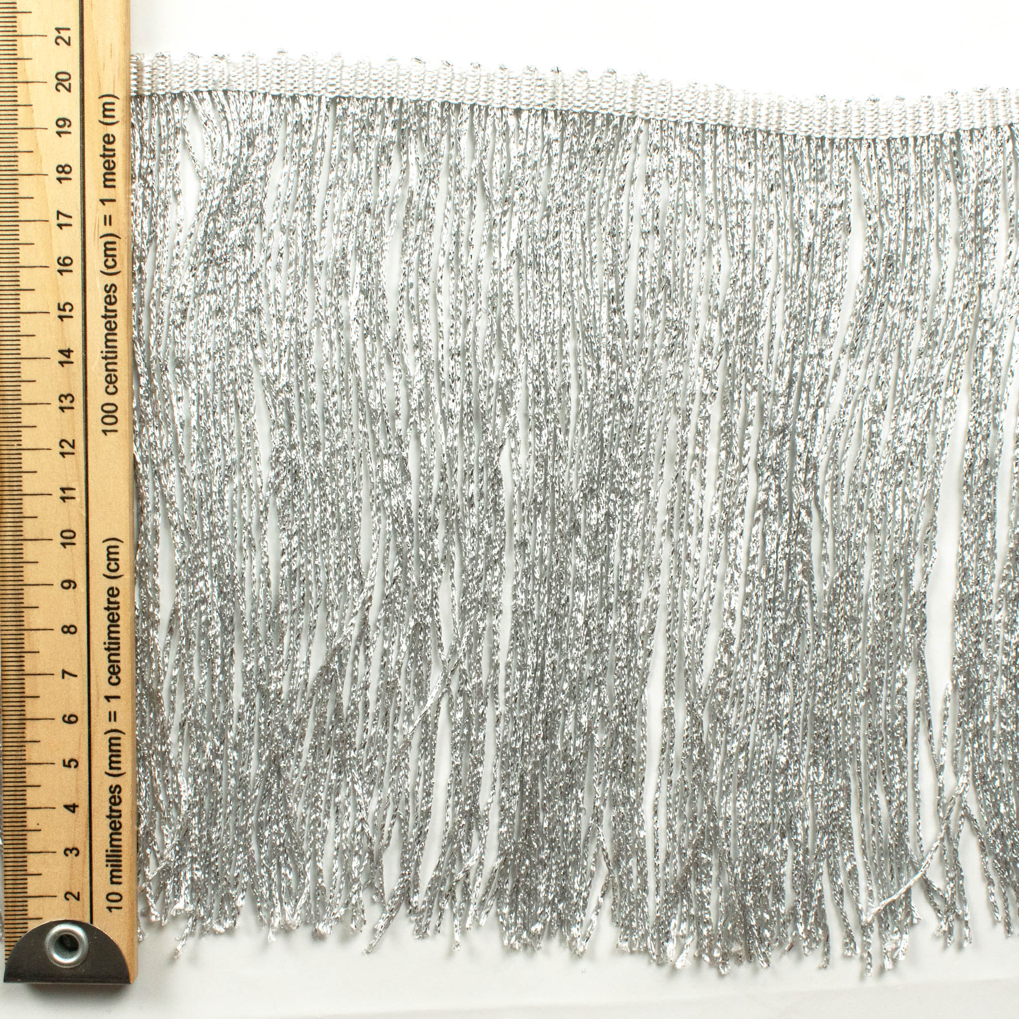 Metallic Cut Fringing 20cm