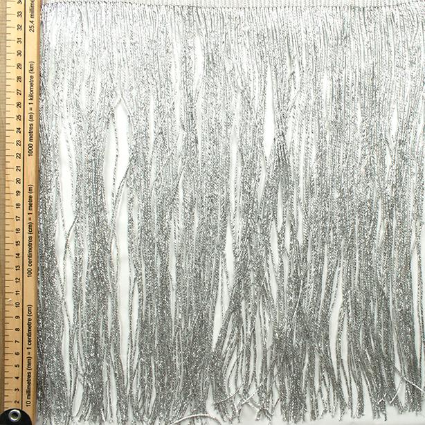 Metallic Cut Fringing 30cm-35cm