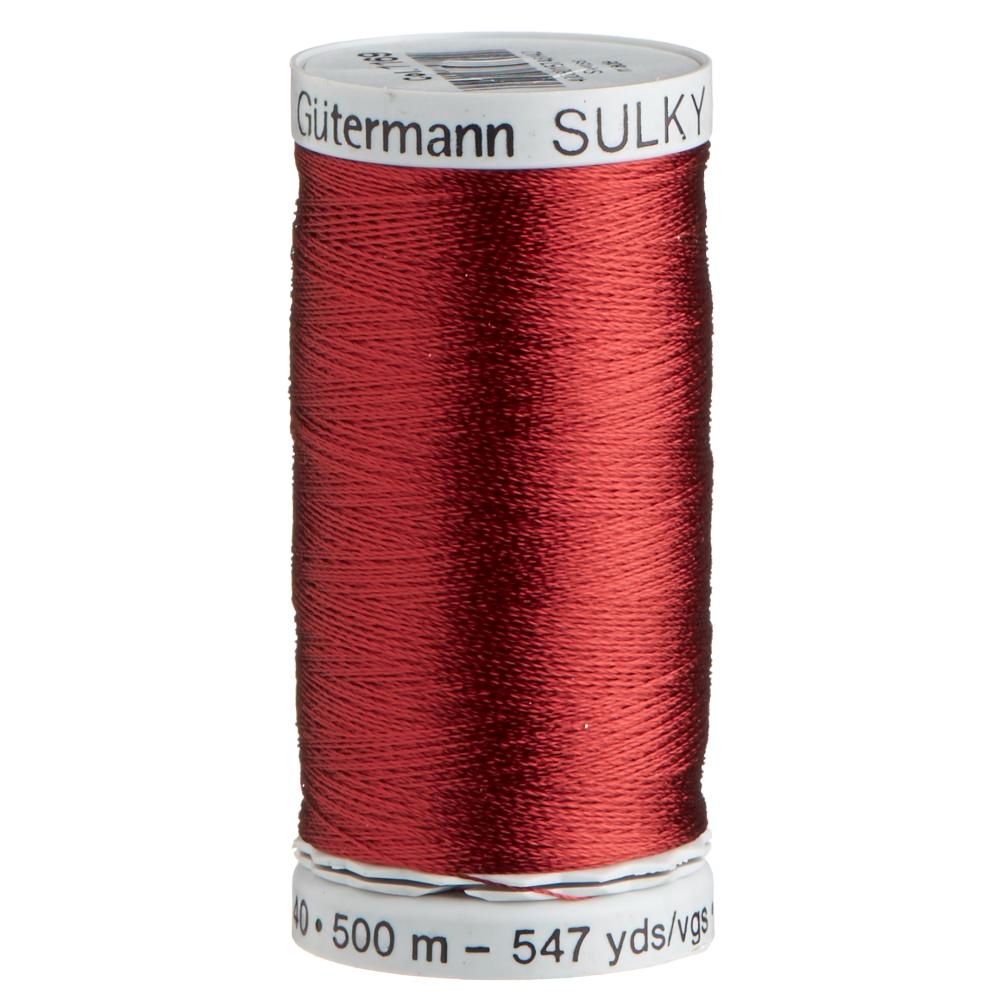 Gutermann Sulky Rayon 40 Machine Embroidery Thread 500M
