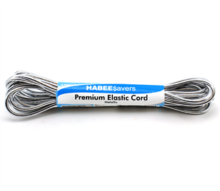 PREMIUM ELASTIC CORD - 2.7MM X 5M SILVER