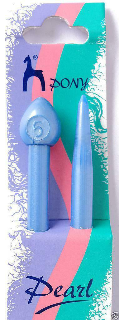 Pony Single Pointed Pearl Knitting Needles 30cm 5mm