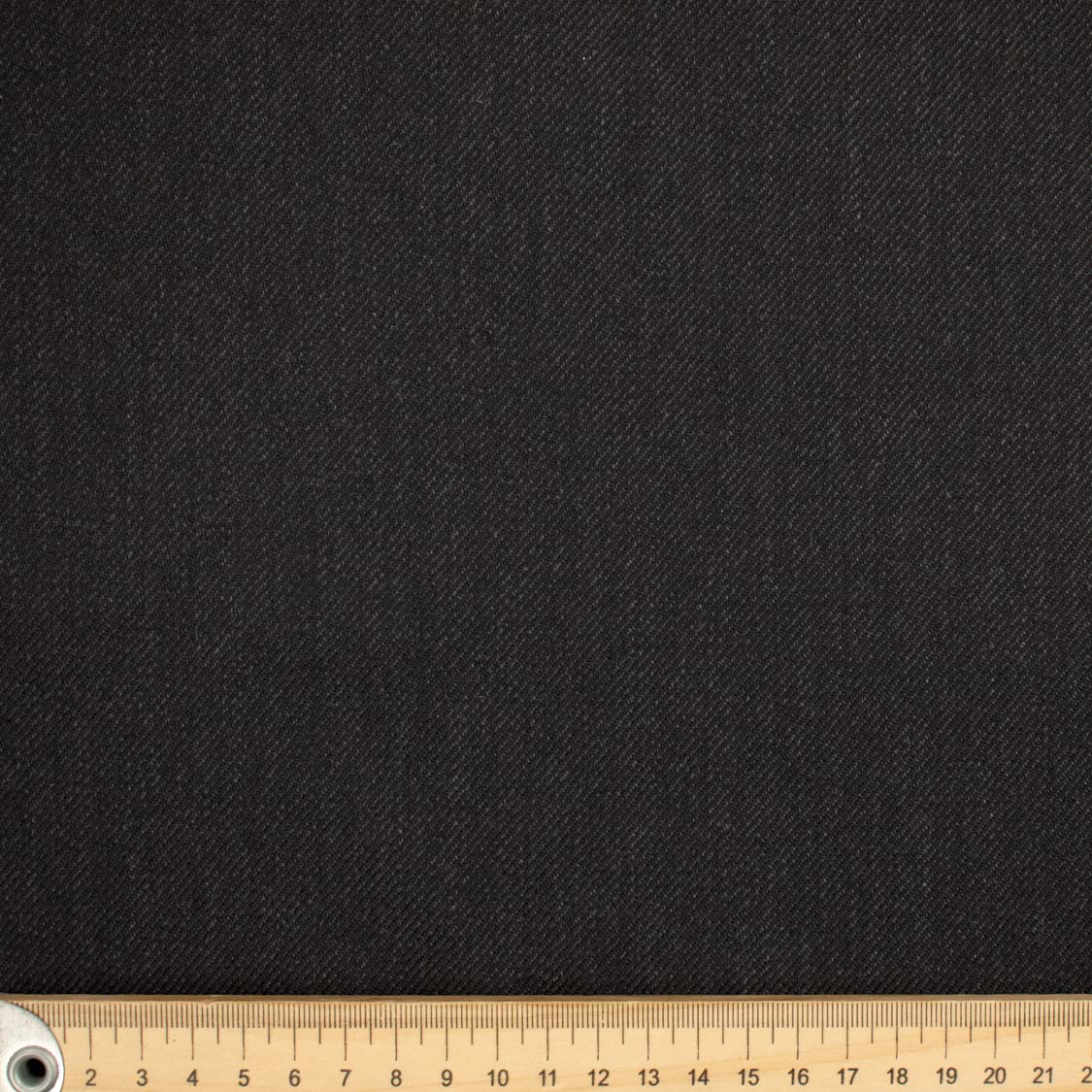 Wool Suiting Medium to Heavy Weight Design-84 Black