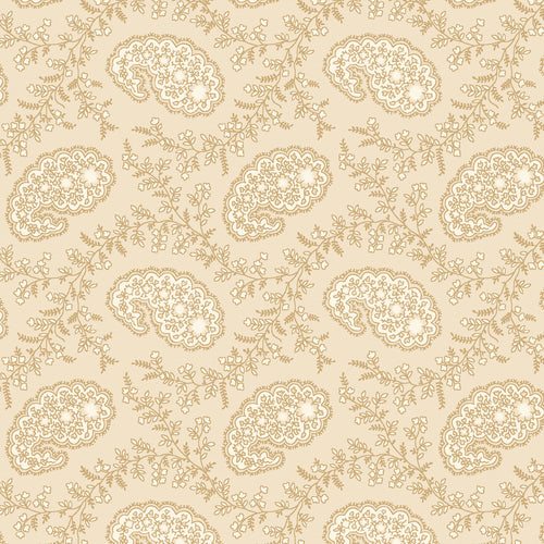 Blank Quilting Small Paisley Studio Beige Cotton Prints