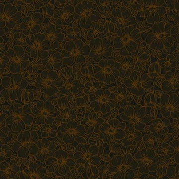 Blank Quilting Floral Studio Brown Cotton Prints
