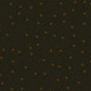 Blank Quilting Small Swirl Studio Brown Floral Cotton Prints