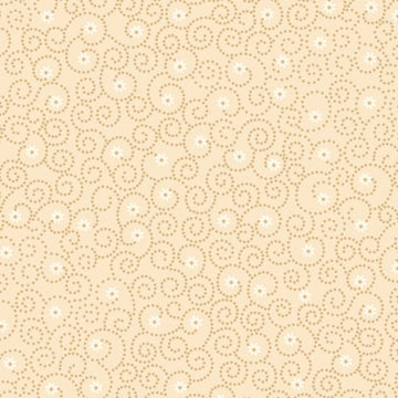Blank Quilting Beige Small Swirl Beige Cotton Prints