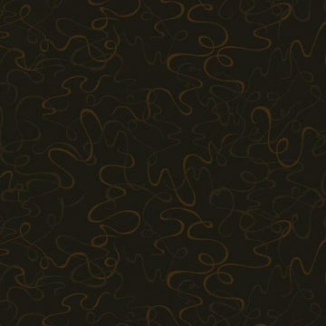 Blank Quilting Abstract Swirls Brown Cotton Prints