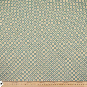 Baby Blue Diamonds Cotton Canvas Print