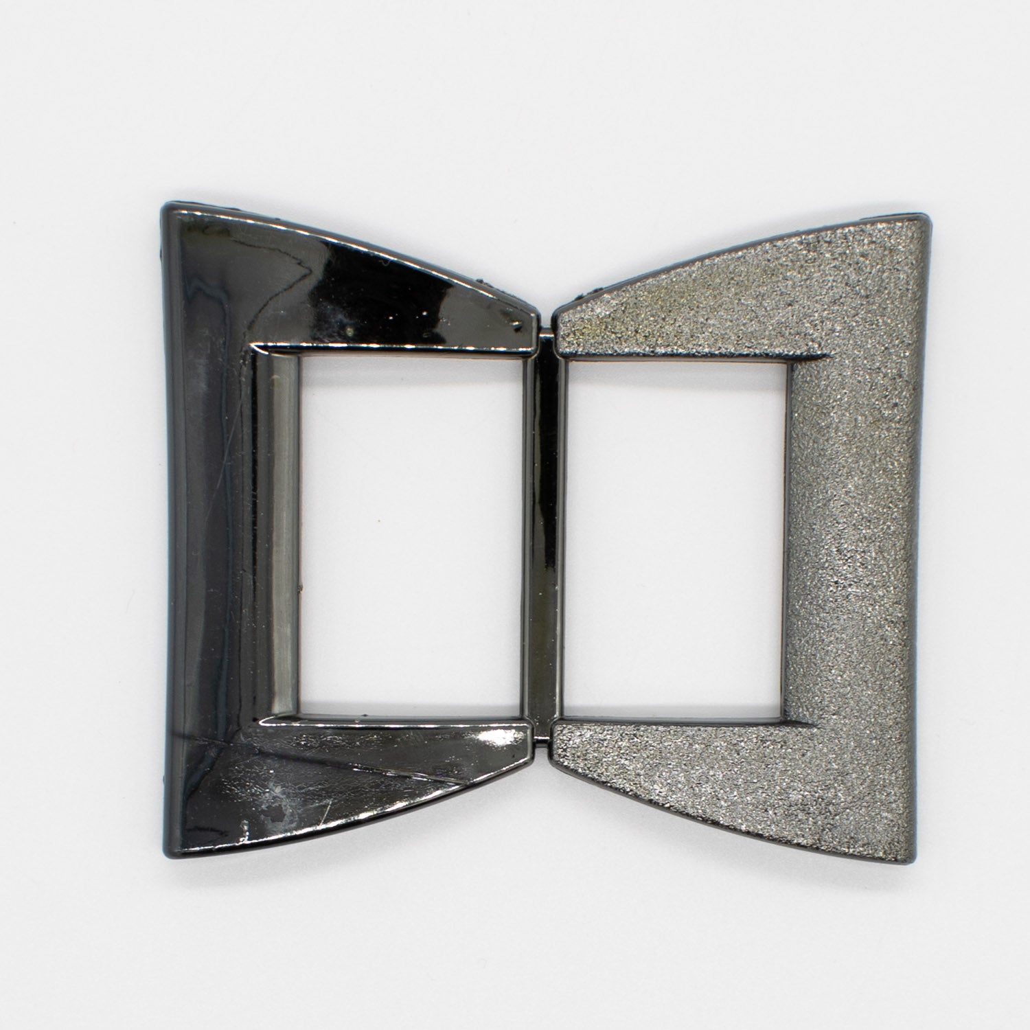 Fashion Scarf Brooch Buckle T Shirt Belt Clip Design-3 Bowknot Silver Grey 85mm x 65mm