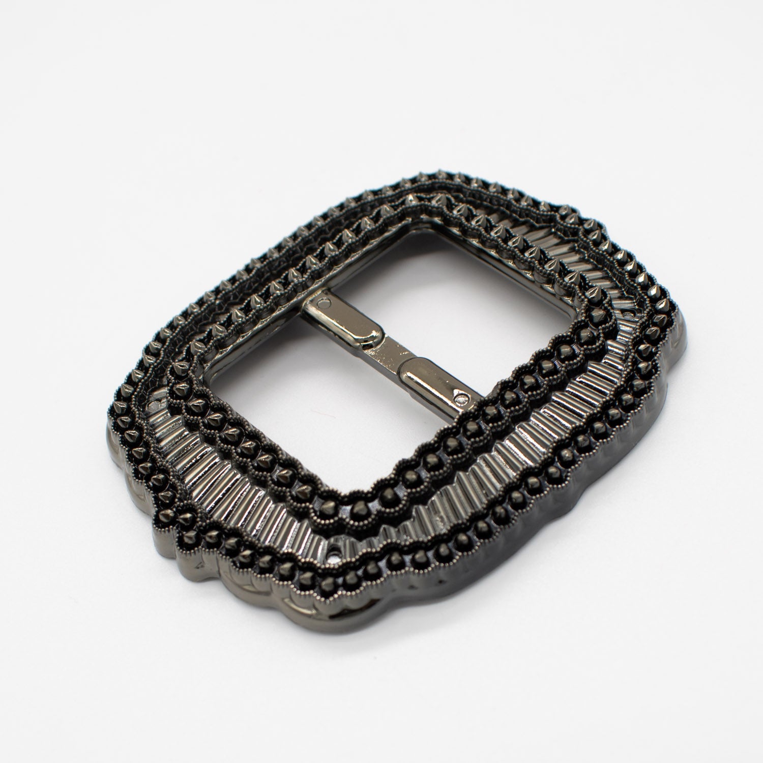 Fashion Scarf Brooch Buckle T Shirt Belt Clip Design-7 Dark Grey 65mm x 75mm