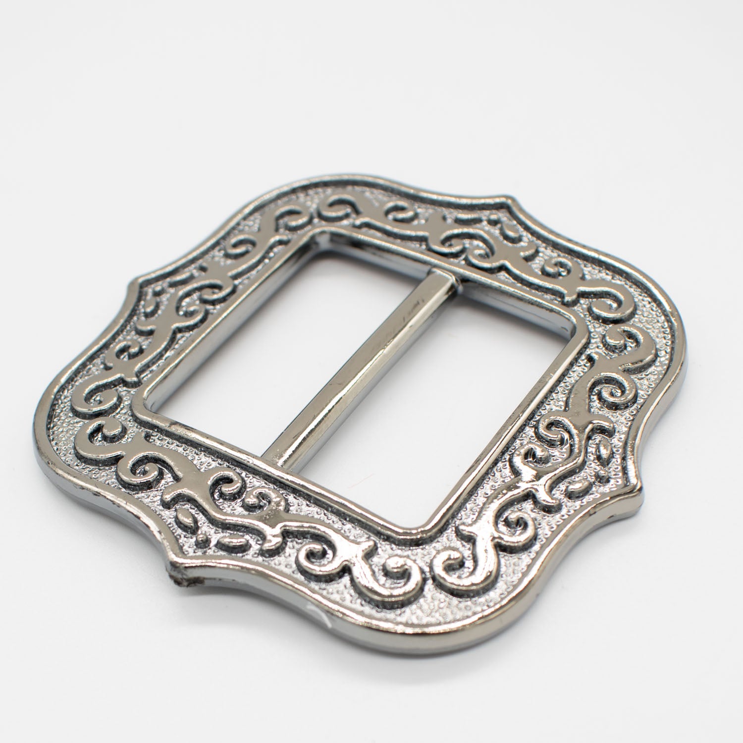 Fashion Scarf Brooch Buckle T Shirt Belt Clip Design-9 Silver 70mm x 70mm