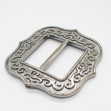 Fashion Scarf Brooch Buckle T Shirt Belt Clip Design-9 Silver 70mm x 70mm