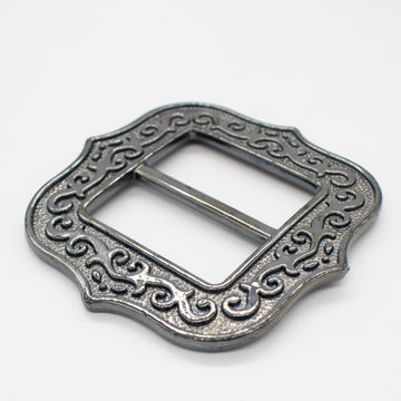 Fashion Scarf Brooch Buckle T Shirt Belt Clip Design-10 Grey 70mm x 70mm