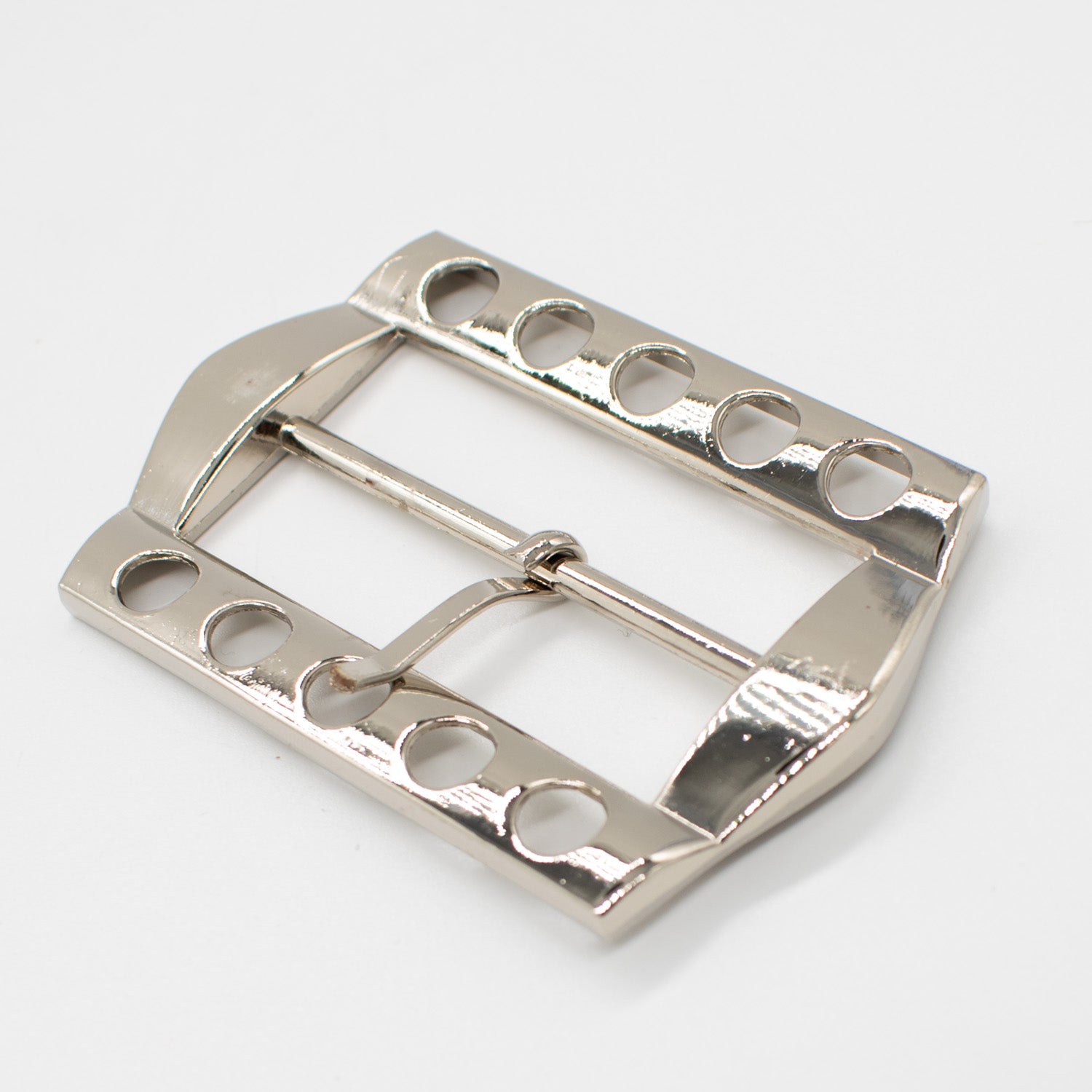 Metal Belt Buckle Silver Design-4 70mm x 45mm