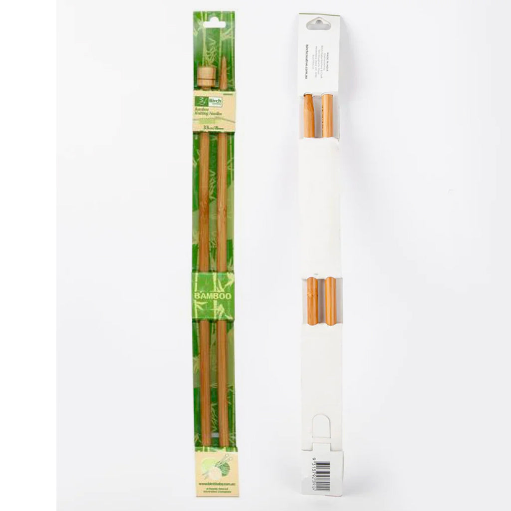 Birch Bamboo Single Pointed Knitting Needles 33cm