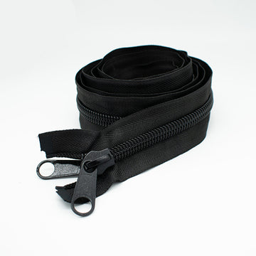 Size 10 Spiral Double Puller Slider Open Ended Reversible Zip 213CM