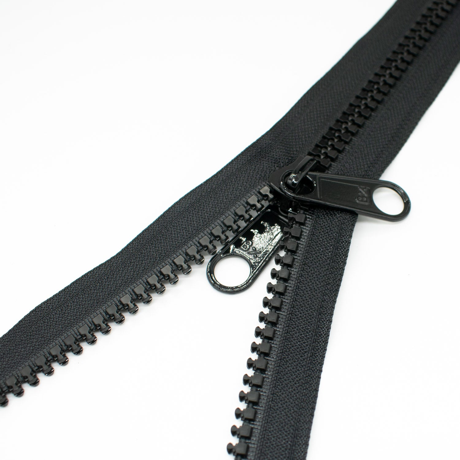 Size 10 Chunky Double Puller Slider Open Ended Reversible Zip 6.6M