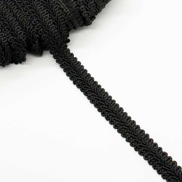 Black Braid Gimp Lace Trim