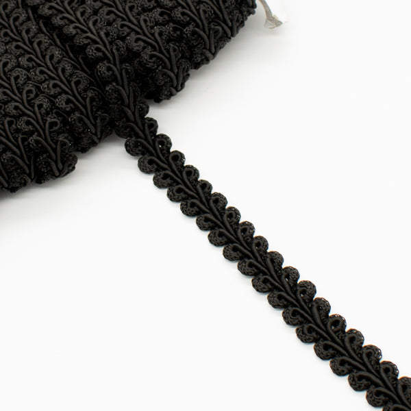 Black Braid Gimp Lace Trim