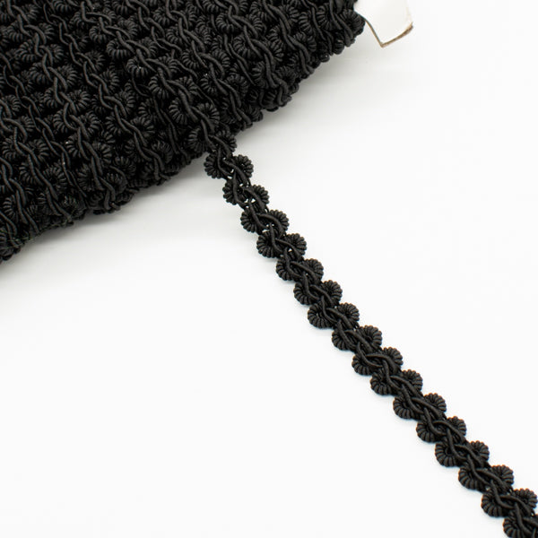Black Braid Gimp Lace Trim