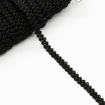Black Braid Gimp Lace Trim