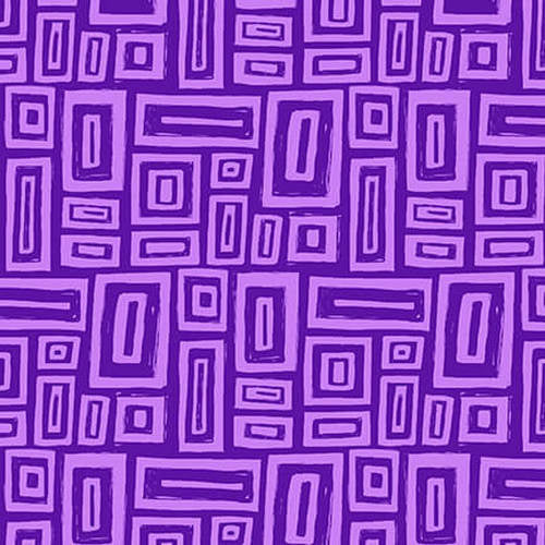 Blank Quilting Purple Rectangle Geo Cotton Prints