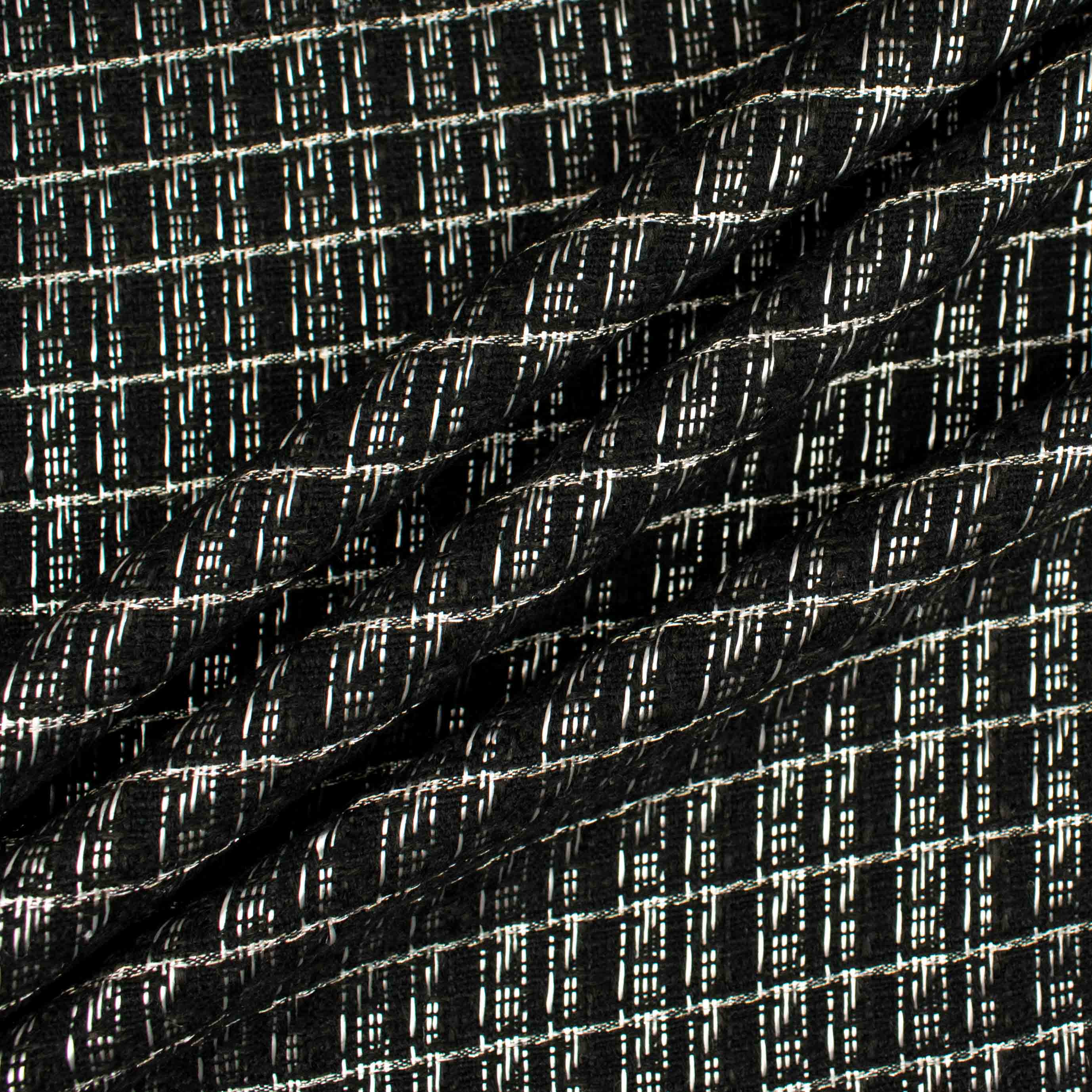 Boucle Tweed Suiting Design GZ-03 Black