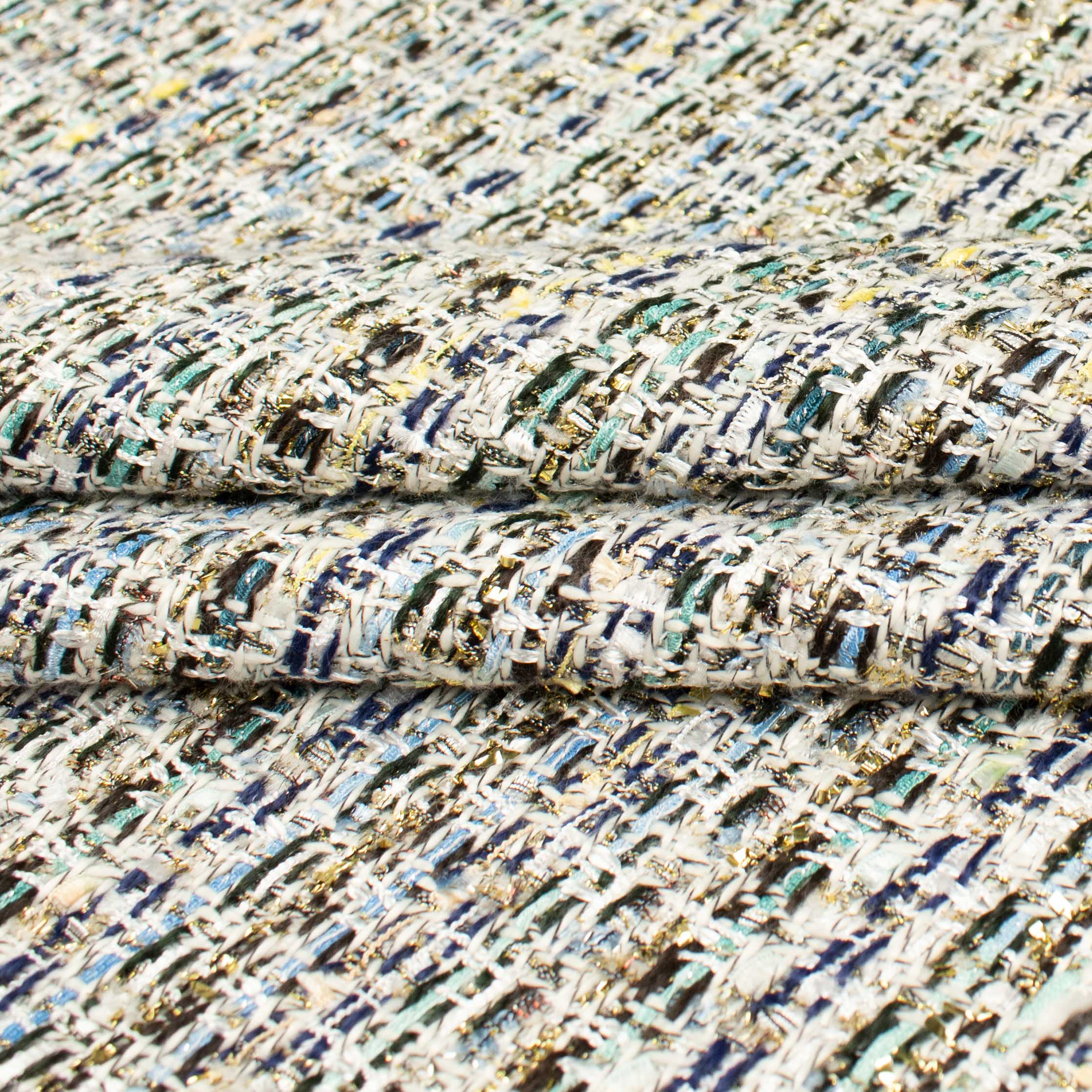 Boucle Tweed Suiting Design GZ-06 White