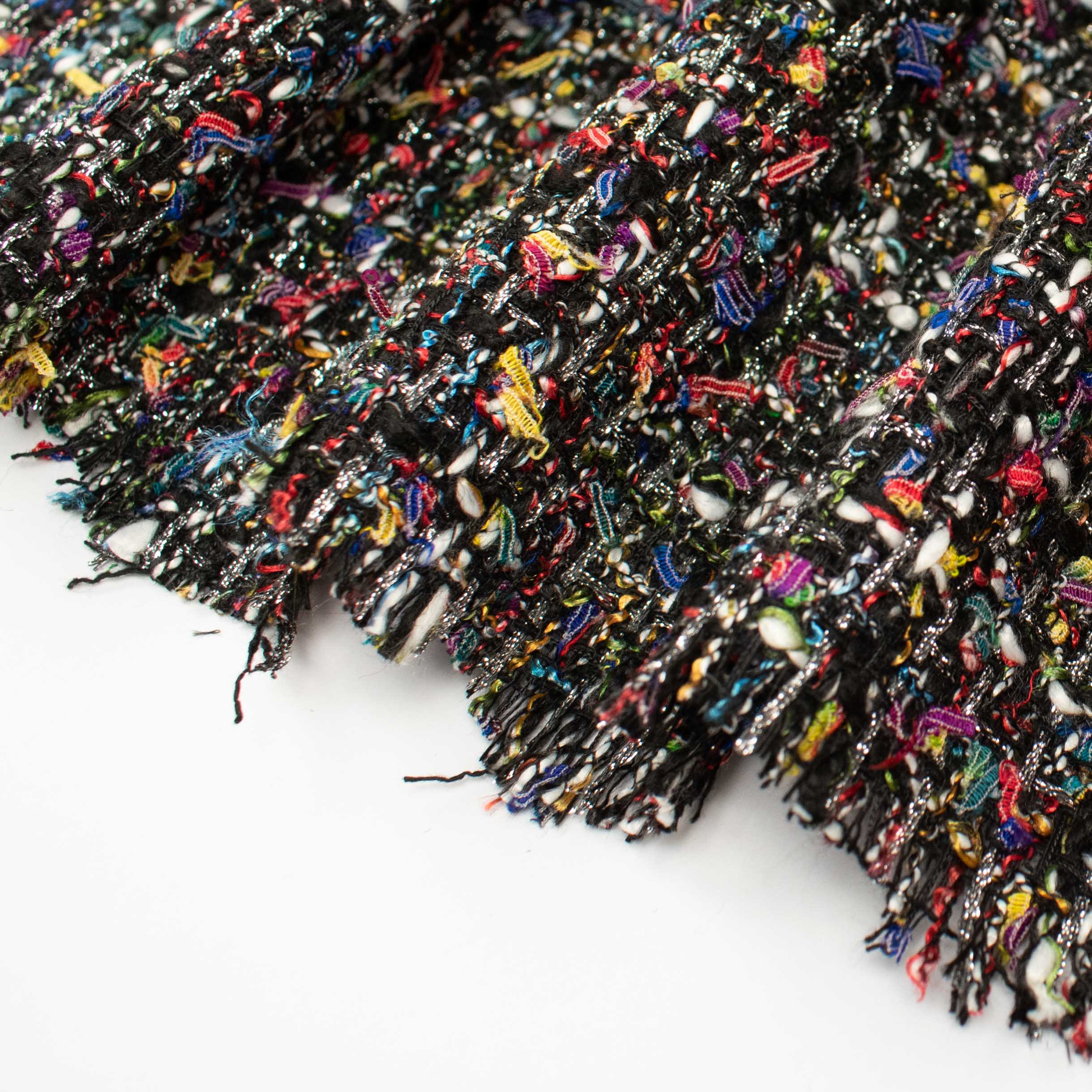 Boucle Tweed Suiting Design GZ-07 Black