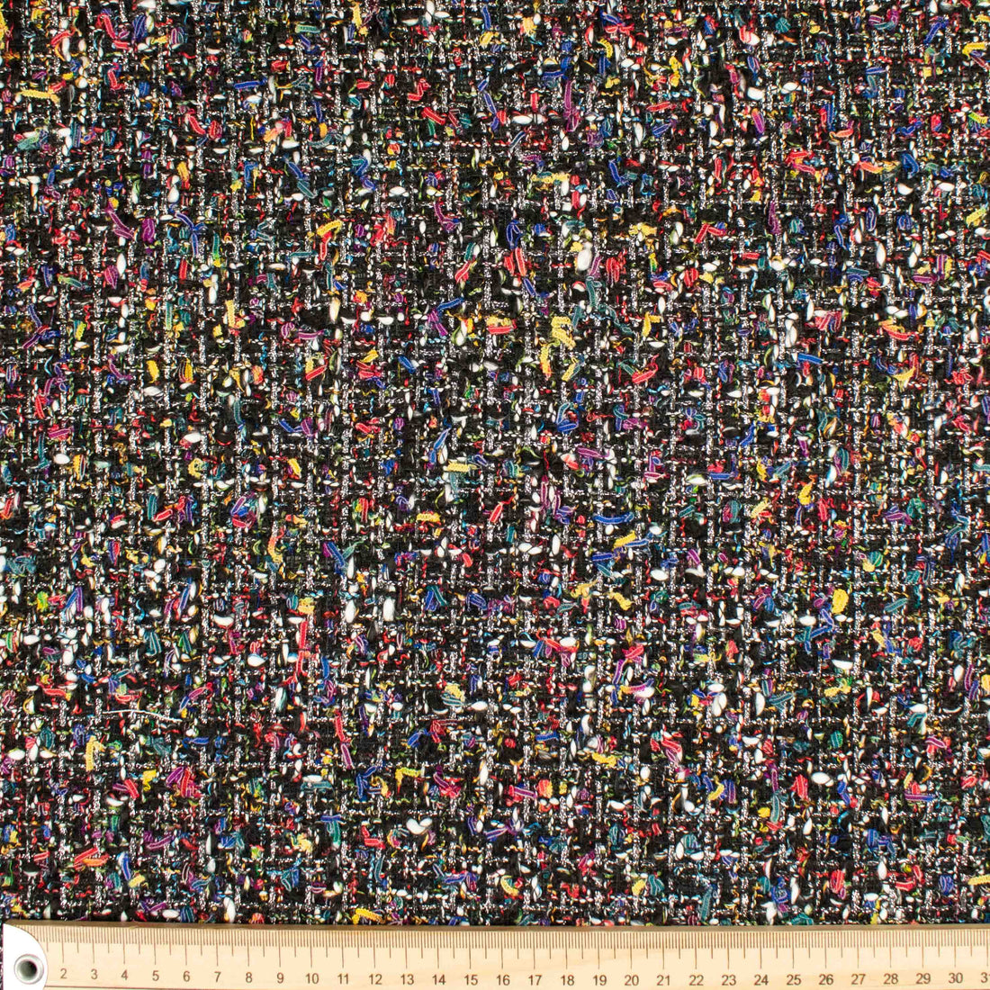 Boucle Tweed Suiting Design GZ-07 Black