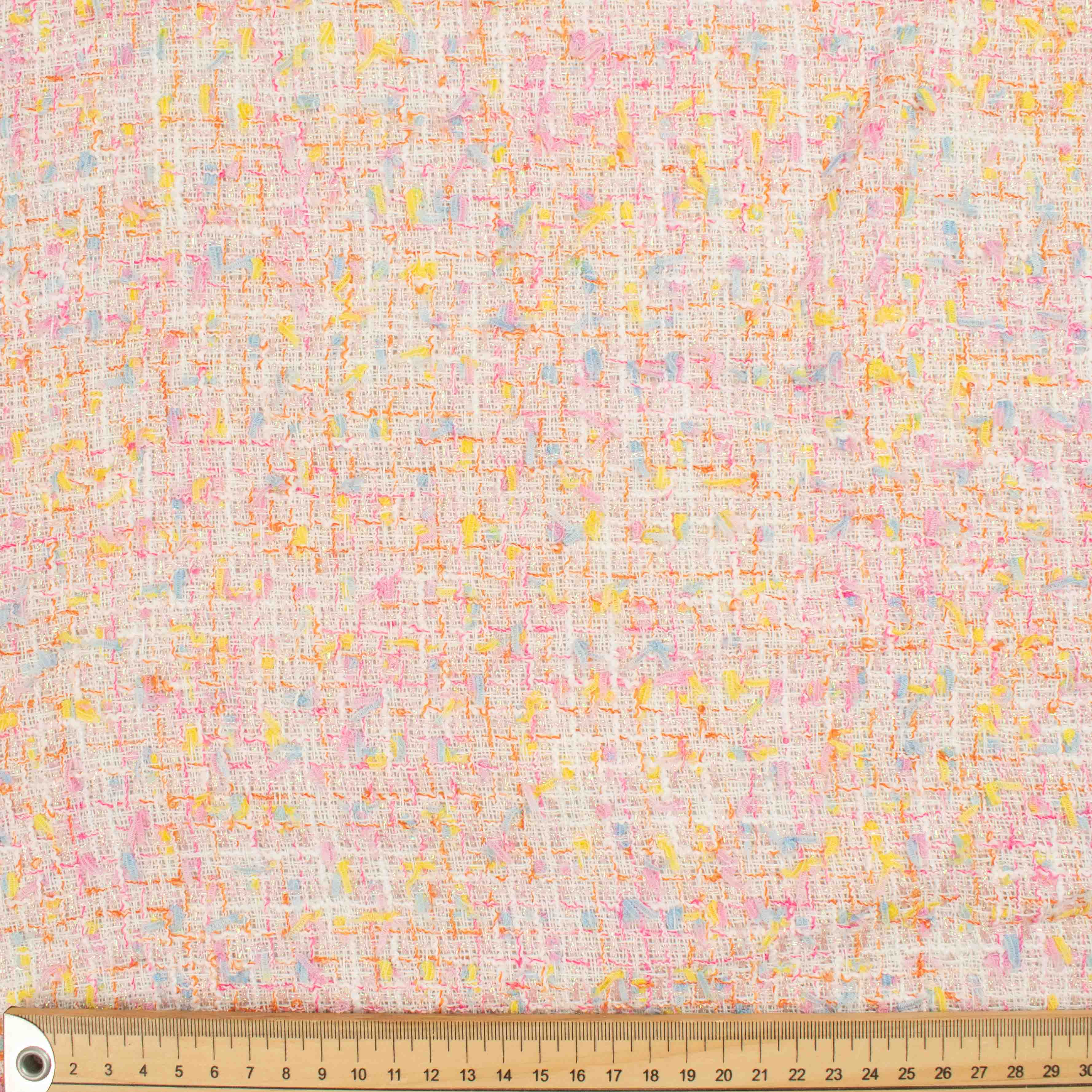 Boucle Tweed Suiting Design GZ-07 White