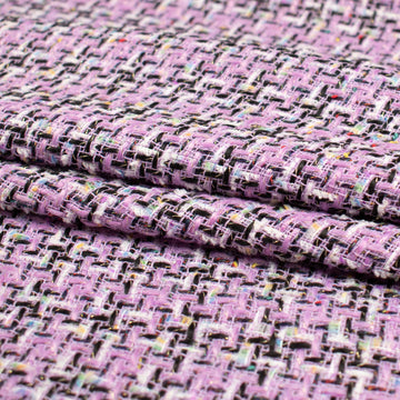Boucle Tweed Suiting Design GZ-08 Purple