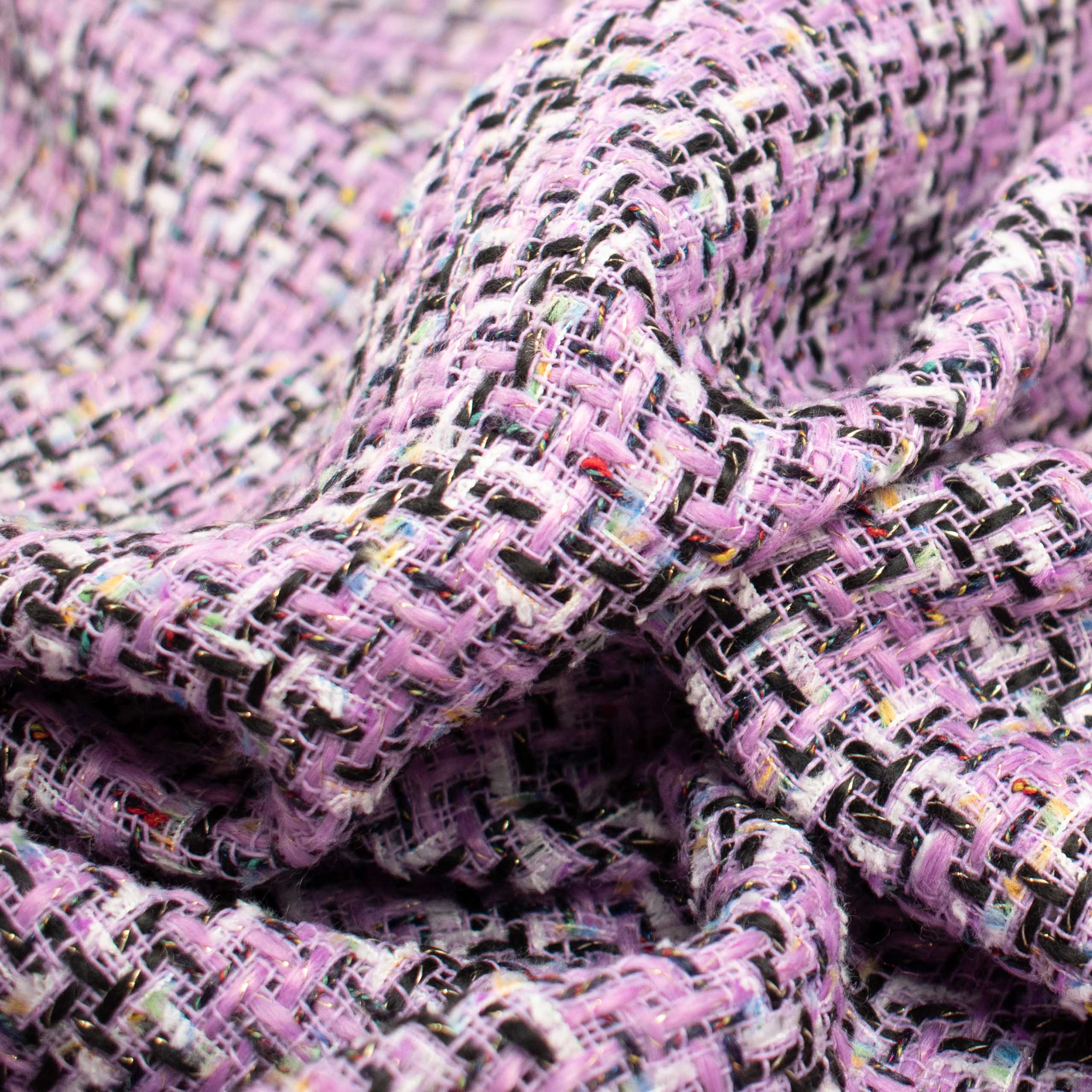 Boucle Tweed Suiting Design GZ-08 Purple