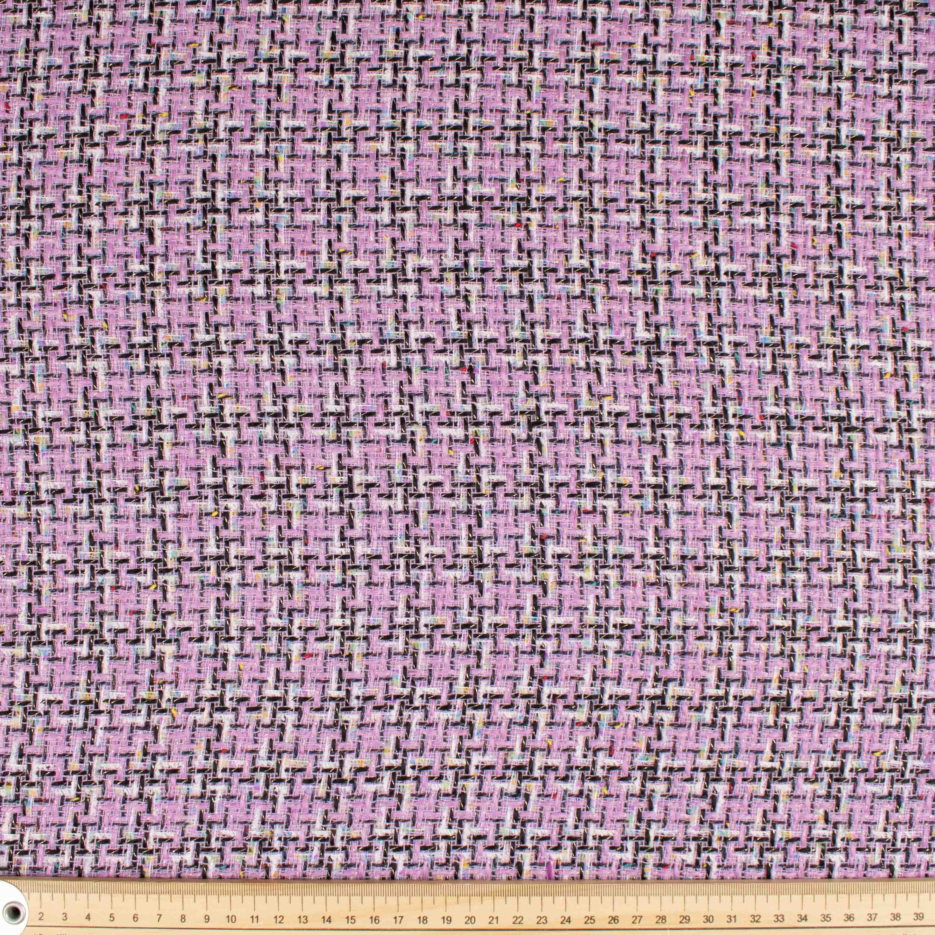 Boucle Tweed Suiting Design GZ-08 Purple