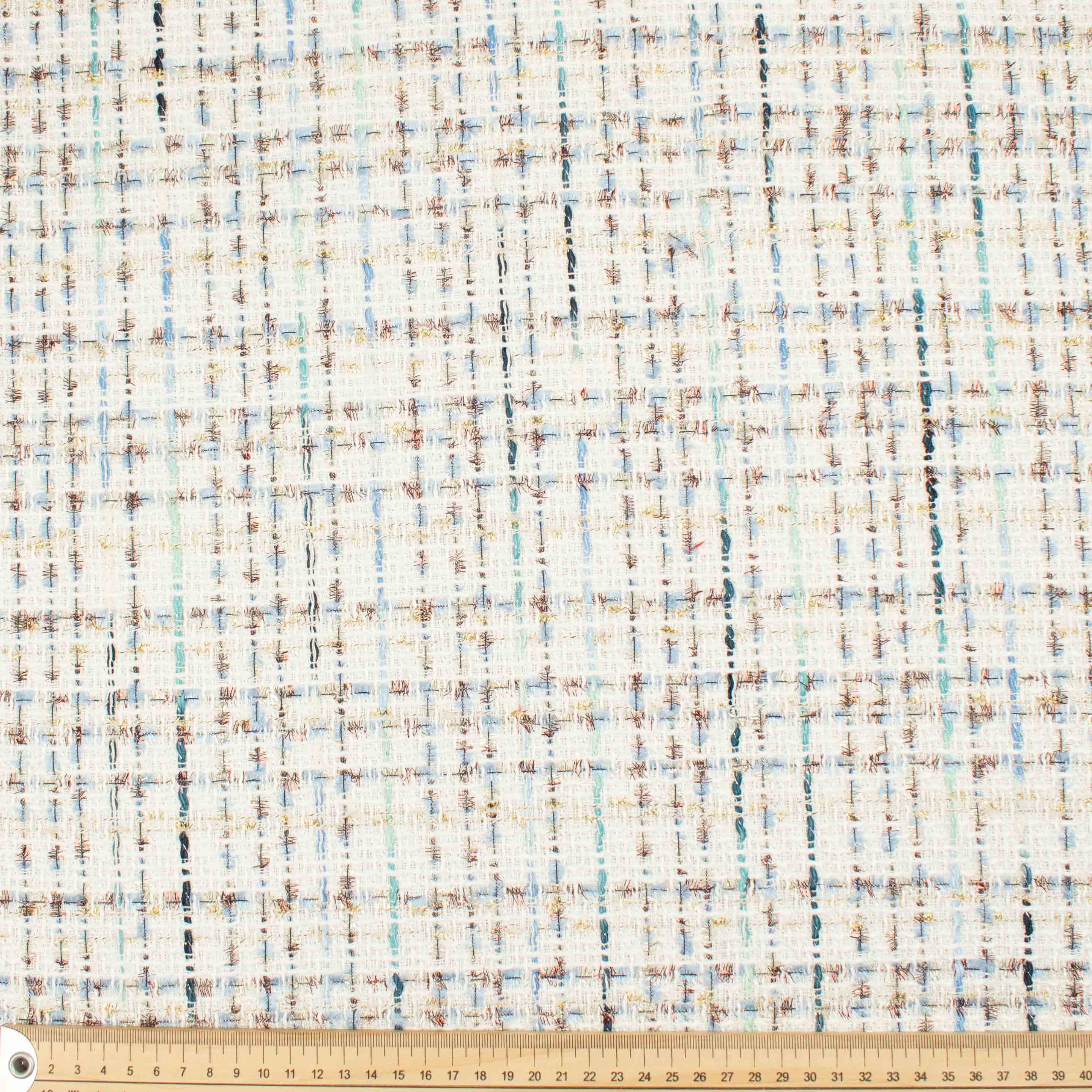 Boucle Tweed Suiting Design GZ-09 White