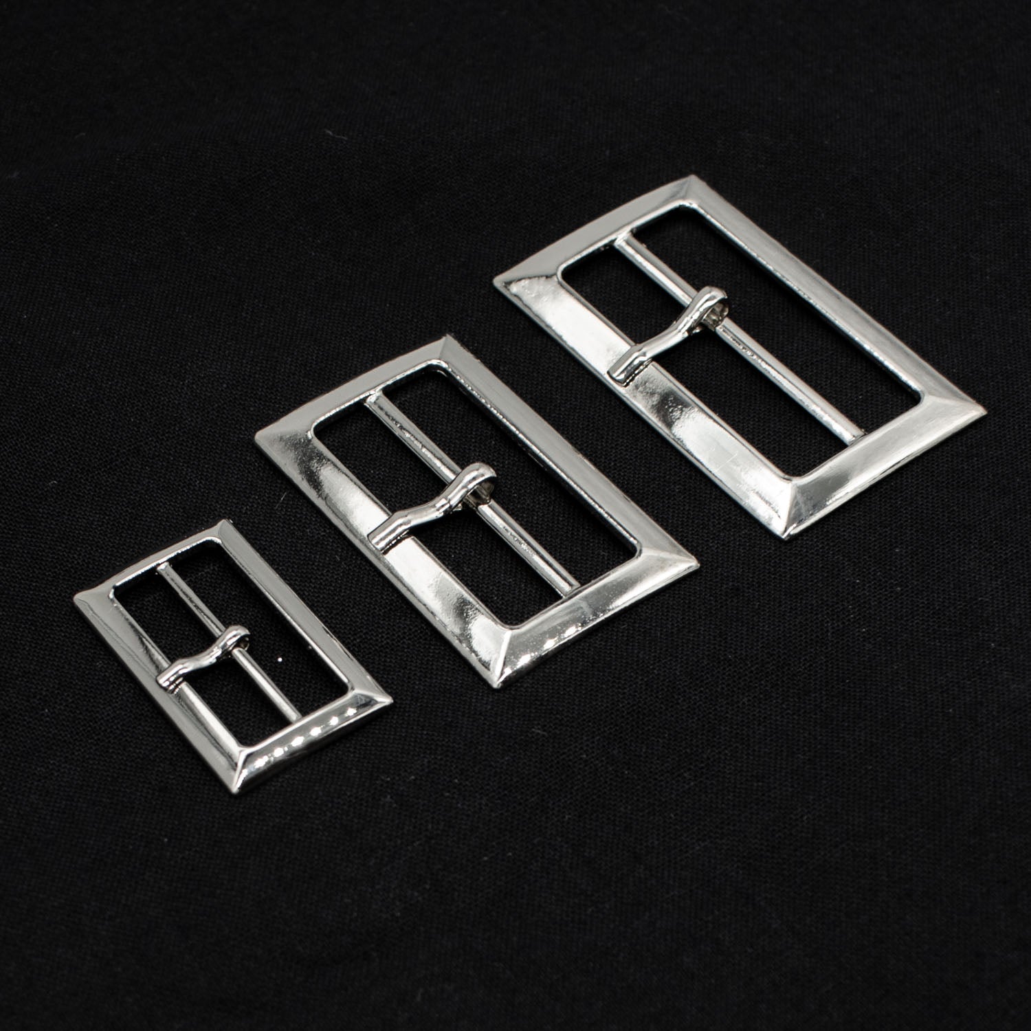 Metal Strap Belt Buckles Silver