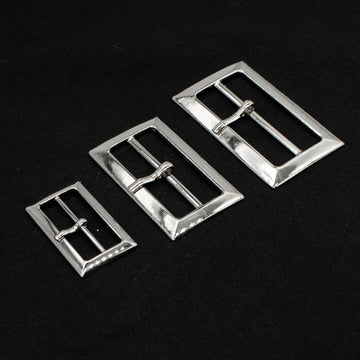 Metal Strap Belt Buckles Silver