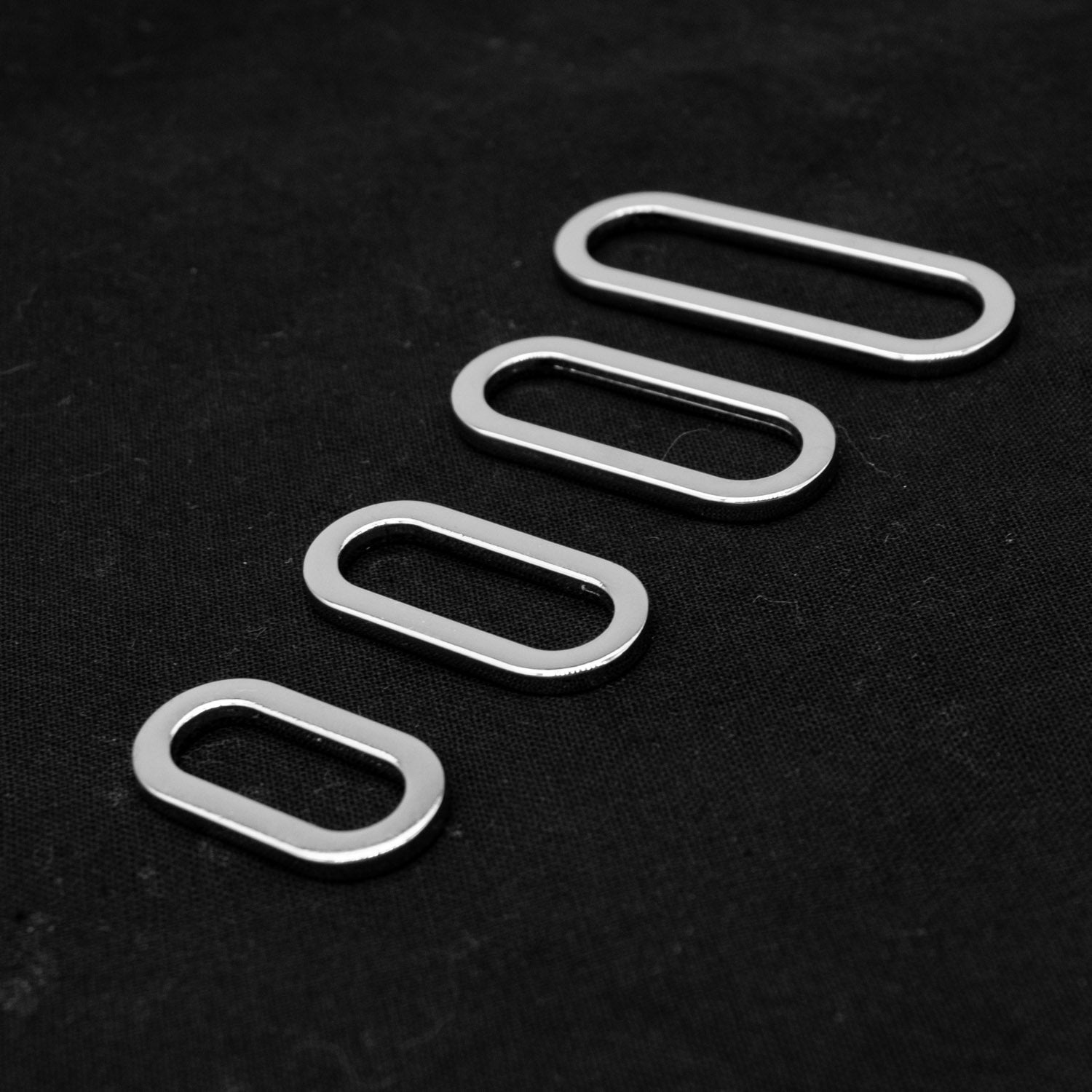 Metal Oval Ring Buckles Silver