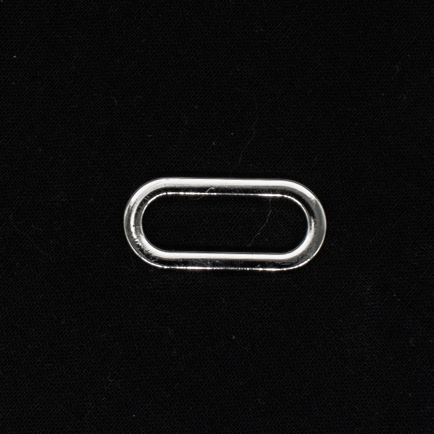 Metal Oval Ring Buckles Silver