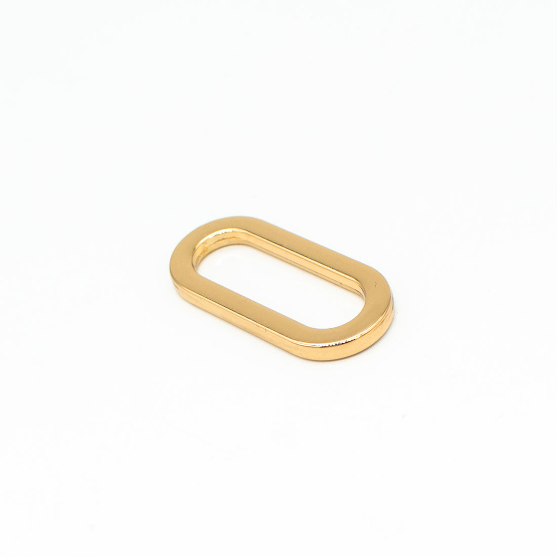 Metal Oval Ring Buckles Gold