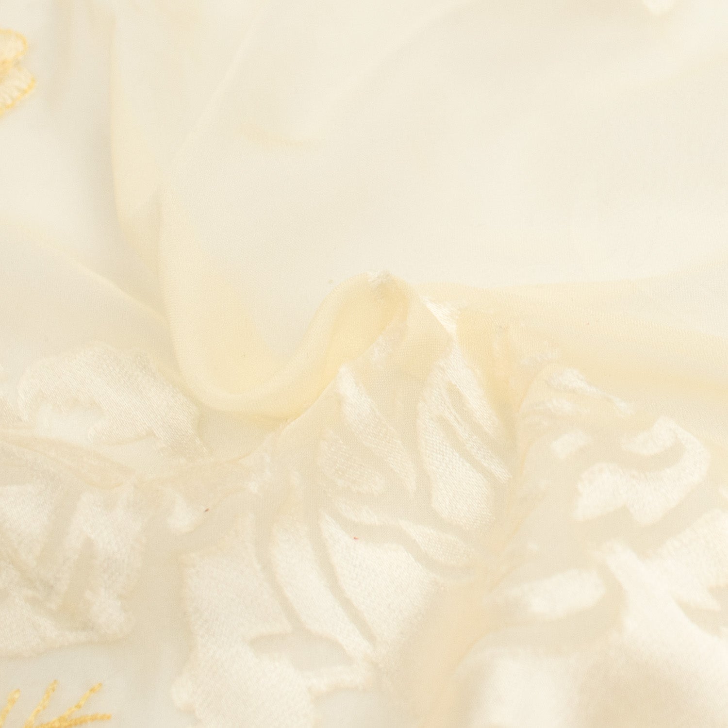 Floral Burnout Silk Chiffon